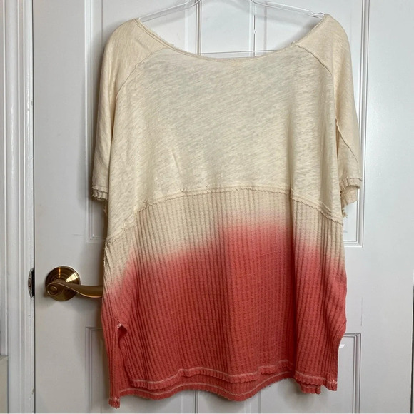 We The Free Cream and Pink Gradient Tee - Picture 7 of 11